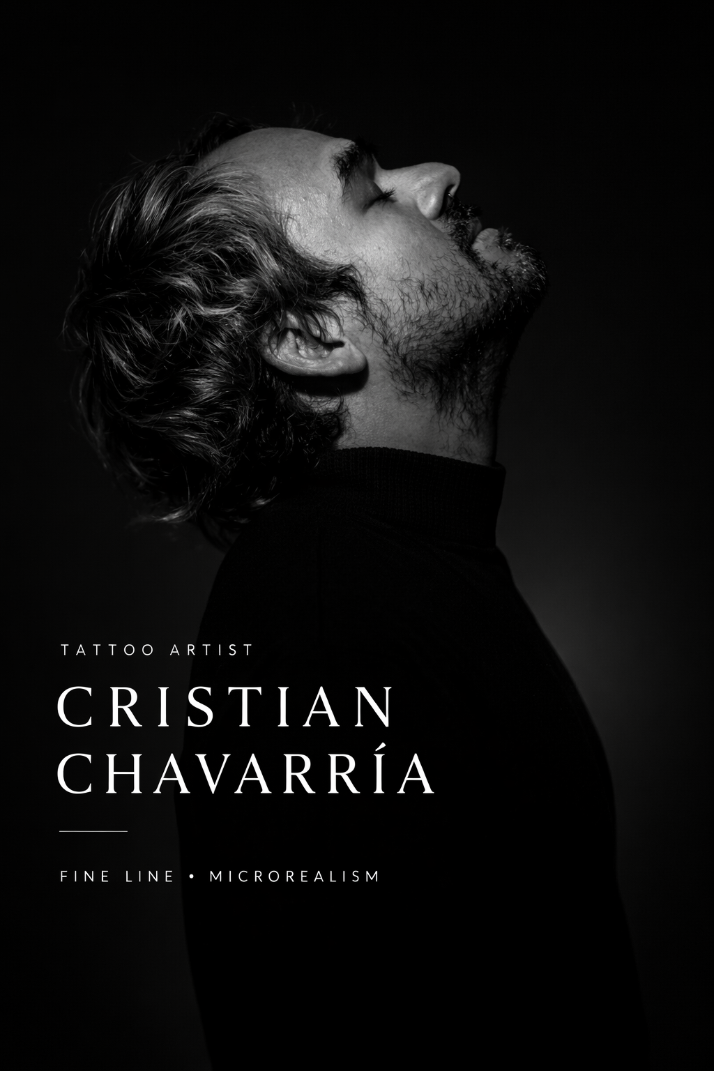 Cristian Chavarría tatuando en Draw Ink